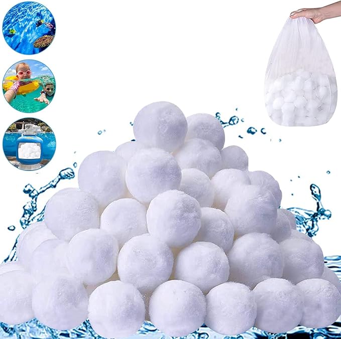 1.54 lbs Pool Filter Balls for Sand Filter, Eco-Friendly Reusable Pool Fiber by Sethvill