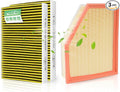 Engine & 2*Cabin Air Filter Set by StaunchAuto