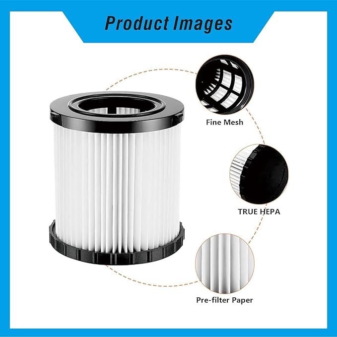 Suitable for DeWalt DCV580/DCV581H Vacuum Filter Replacement - Image 4