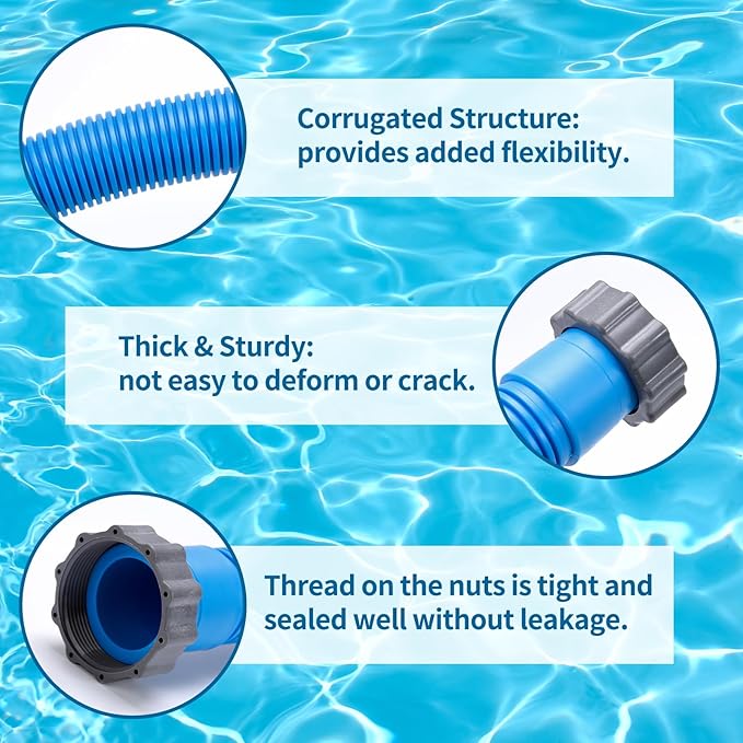 2-Pack 1.5 Inch Pool Pump Hose Replacement - Image 5