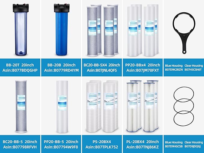 Geekpure 20-Inch Whole House Polypropylene PP Sediment Replacement Filters-4.5" - Image 7