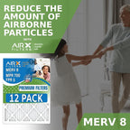 16x20x1 Air Filter MERV 8 Rating, 12 Pack of Furnace Filters Comparable to MPR - Image 4