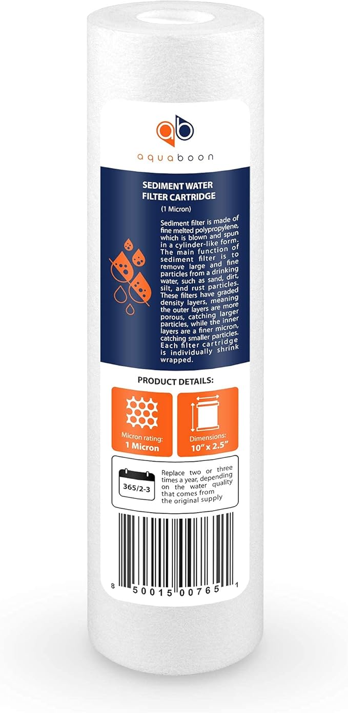 Aquaboon 1 Micron Whole House Sediment Filter 10 x 2.5 - Image 8