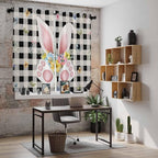 Easter Window Curtains 63 Inch Long 2 Panel Set, Rod Pocket Bedroom Curtains & - Image 6