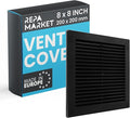 Repa Market 8 x 8 Inch Black Square Air Vent Cover by RepaMarket