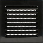 Repa Market 8" x 8" Inch Galvanized Black Soffit Vent Cover by RepaMarket