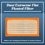 31345012010 Dust Extractor Flat Pleated Filter Compatible - Image 2
