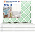 Filters Fast 12x20x1 Air Filter Merv 13, Made in the USA, Actual Size: 11.75" x by FiltersFast