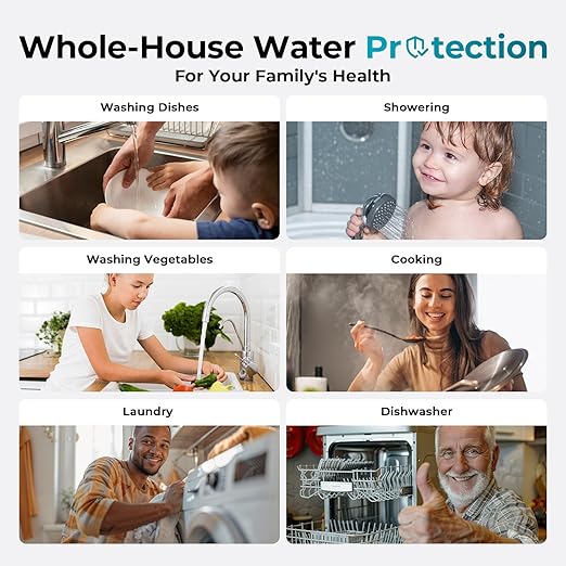 iSpring Whole House Water Filter System, and Odor, 3-Stage Iron Filter Whole - Image 5