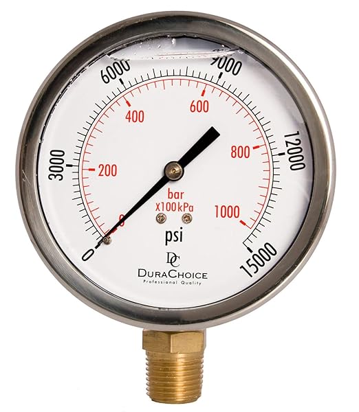 4" Oil Filled Pressure Gauge - Image 4