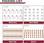 ARCCAPTAIN 110PCS PT31 Plasma Cutting Consumables Fit CUT-45 CUT-50 CT-312 - Image 2