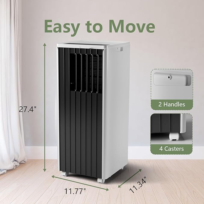 Portable AC Unit with 8000 BTU Cooling, Remote Control & 24-Hour Programmable - Image 2