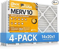 BNX TruFilter 14x20x1 MERV 10 AC Furnace Air Filter by BNX