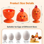 Egg Brush Cleaner, Egg Cleaner for Fresh Eggs, Cute Chick Shaped Egg Wash and - Image 2