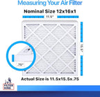 Filter King 12x16x1 Air Filter | 3-PACK | MERV 8 HVAC Pleated A/C Furnace - Image 2