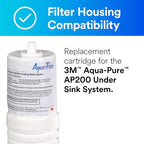 3M Aqua-Pure Under Sink Replacement Water Filter Cartridge AP217, - Image 2
