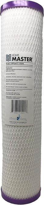 Home Master CfRFgaCC-20BB Replacement Whole House Water Filter, High Flow 20gpm by HomeMaster