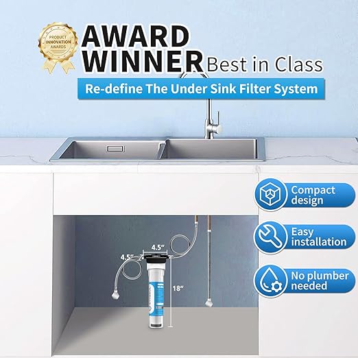 Under Sink Water Filter System, NSF/ANSI 42&53 Improve Taste, EZ Change Life - Image 3
