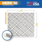 BNX TruFilter 20x22x1 MERV 10 AC Furnace Air Filter - Image 2