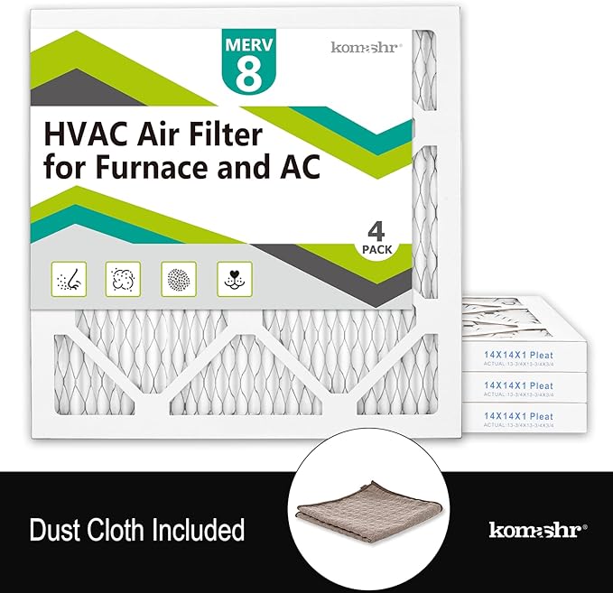 14x14x1 Air Filter MERV 8, HVAC/Furnace AC Filter Replacement, Dust - Image 5