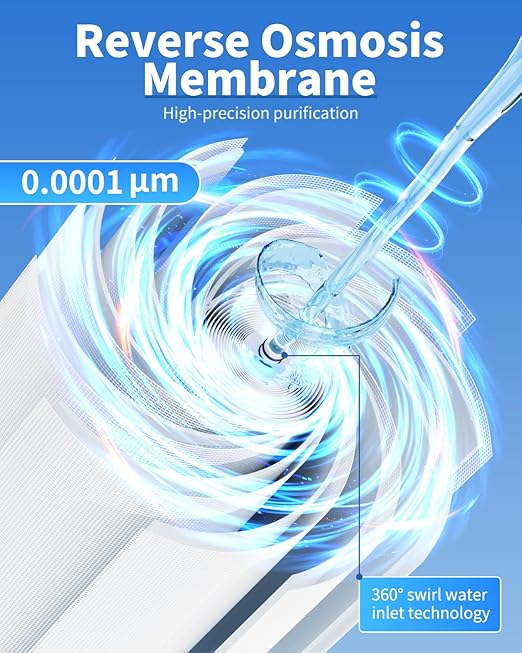 Reverse Osmosis System, Dual RO Water Filter, 800 GPD Fast Flow, 3:1 Pure to - Image 2