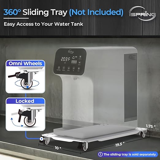 iSpring RCD100 5-Stage Countertop Reverse Osmosis System, Instant Hot RO Water - Image 9