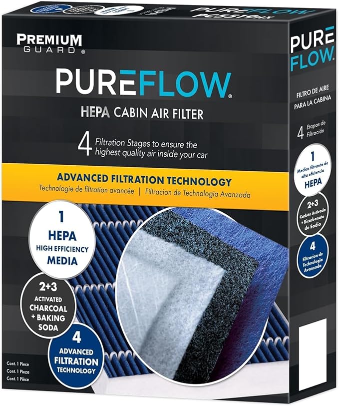 PureFlow HEPA Cabin Air Filter PC4255HX | Fits 2017-2025 Porsche 911, 2020-2025 - Image 2