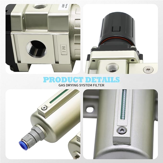 1/2" NPT Industrial Grade 4 Stage Gas Drying System, Coalescing Filter - Image 4