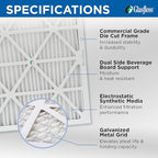 Glasfloss 14x20x1 MERV 10 Pleated Air Filters Box of 6. Actual Size: 13-1/2 x - Image 3