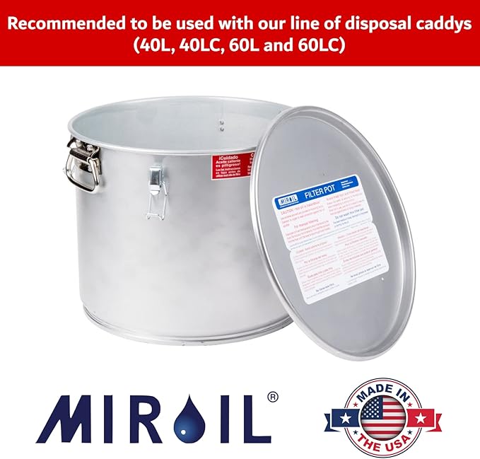 MirOil B22FS Fryer Oil Filter Bag & Frame Combo, Extends Life, Polish Hot & - Image 7