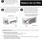 AWO ET-RFE200 Replacement Projector Air Filter - Image 6