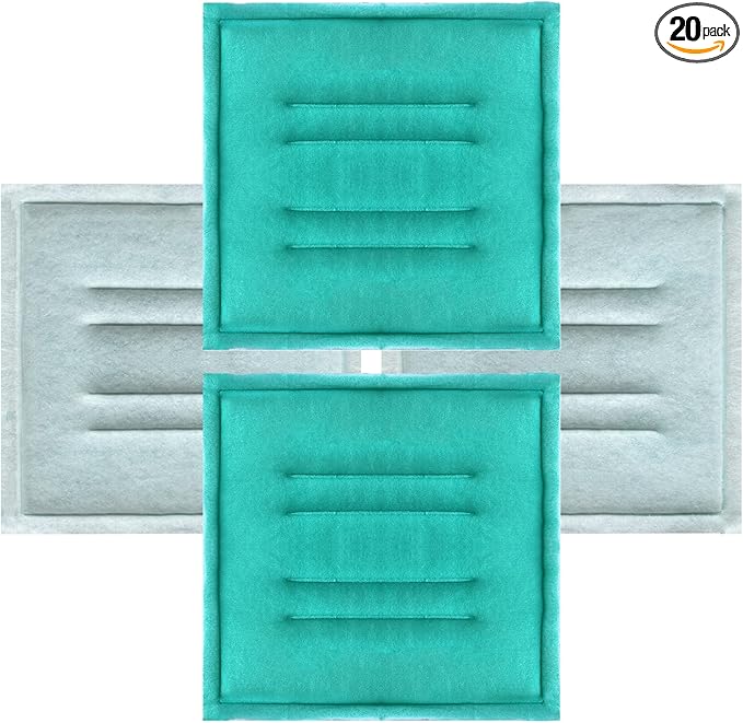 Paint Spray Booth Tacky Intake Filter Pad 16" x 20" in Spray Booth Filter by PRISTAIR