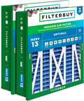 Filterbuy 20x25x5 Air Filter MERV 13 Optimal Smoke & Allergy Defense, by Filterbuy