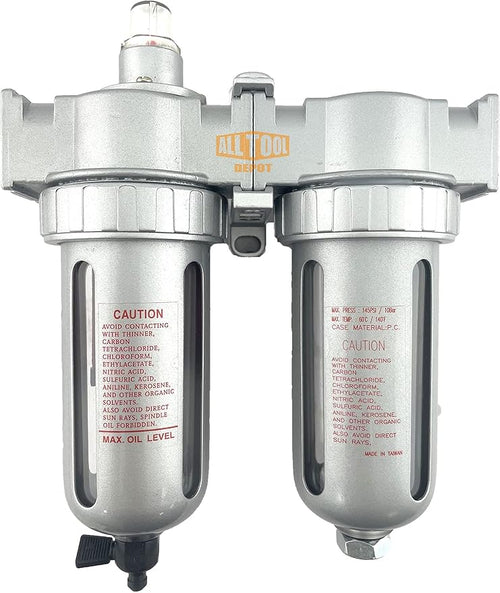 1/2" NPT MID FLOW 2 Stages Coalescing Filter Desiccant Dryer System by AllToolDepot
