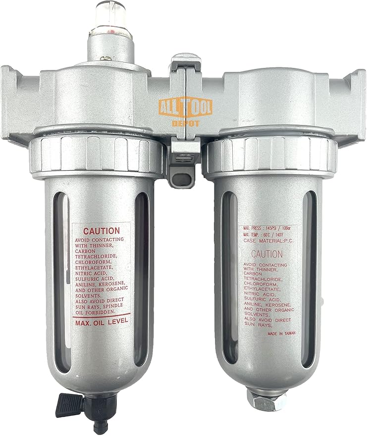 3/8" NPT MID FLOW 2 Stages Coalescing Filter Desiccant Dryer System by AllToolDepot