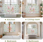 Easter Kitchen Curtains 45 Inch Long 2 Panel Set, Rod Pocket Window Treatment - Image 8