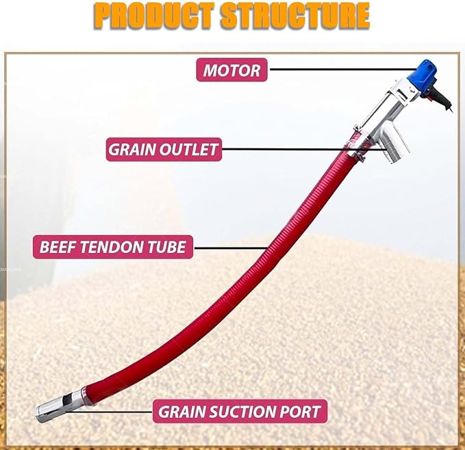 Granule Conveyor, 2000W Industrial Screw Machine - Image 8