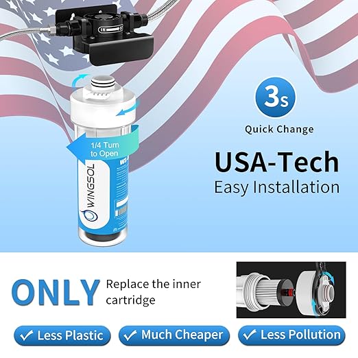 Water Filter for Sink Faucet, NSF/ANSI 42&53 Improve Taste, EZ Change Life - Image 7