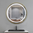 Round Wall Mirror LED Illuminated Bathroom Mirror - Image 3