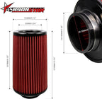 RYANSTAR RACING 76mm 3" High Flow Round Tapered Cone Cool Air Filter Cleaner - Image 2