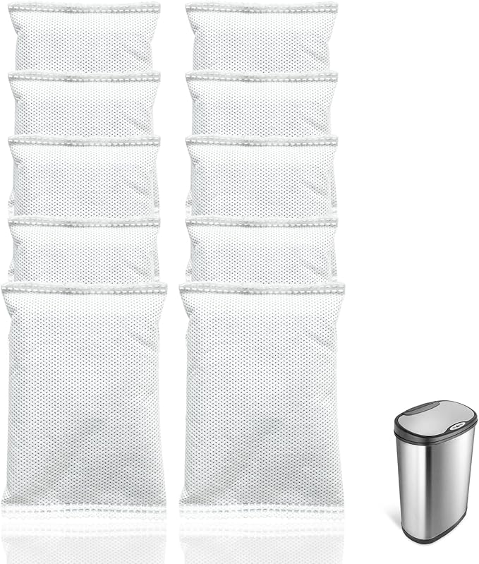 10-Pack Activated Charcoal Odor Absorber Filter Refills Compatible by Shulgf