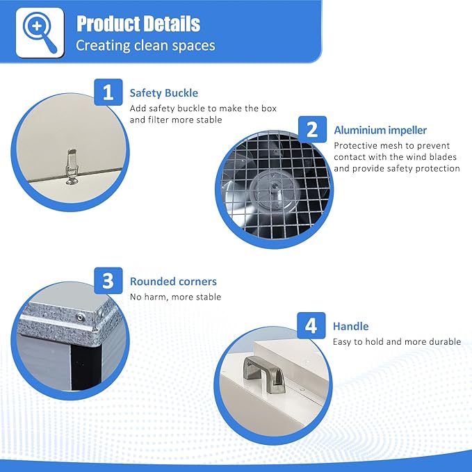 HEPA H14-Filter Laminar Flow Hood Updated FanFilter Unit（Include HEPA - Image 5