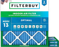 Filterbuy 14x14x1 Air Filter MERV 13 Optimal Smoke & Allergy Defense, by Filterbuy