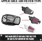 Air Cleaner Rain Socker Filter Waterproof Protective Cover Fit - Image 8