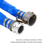 DAVCO 3" ID × 50 ft Pool Backwash Hose, Heavy Duty Reinforced Blue PVC Lay Flat - Image 2