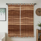 Brown Western Living Room Curtains 96 Inch Length, Window Curtains Tab Top - Image 2