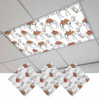3 Pack Fluorescent Light Cover, Sand Camel Light Covers by Unknown