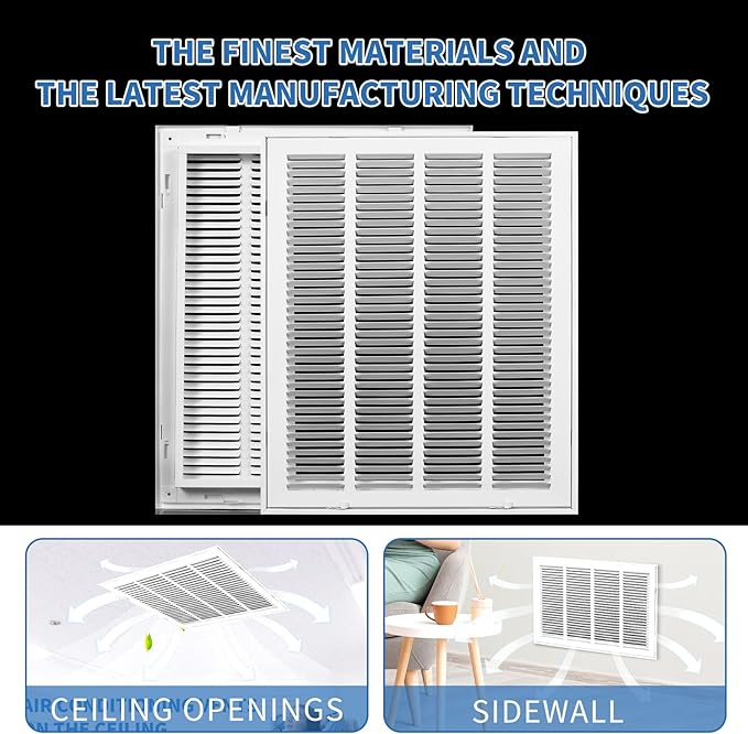 16x20 Return Air Grille, Return Air Vent Cover - Image 5
