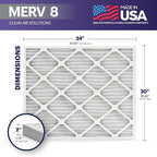 BNX TruFilter 20x24x2 Air Filter MERV 8 - Image 2