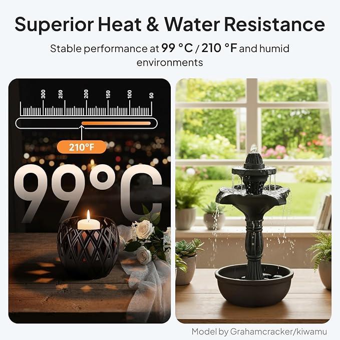 ELEGOO ASA Filament 1.75mm Deep Black & White 2KG, UV & Weather Resistant 3D - Image 3